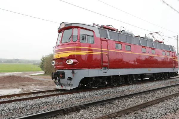 Locomotive électrique russe rétro — Photo