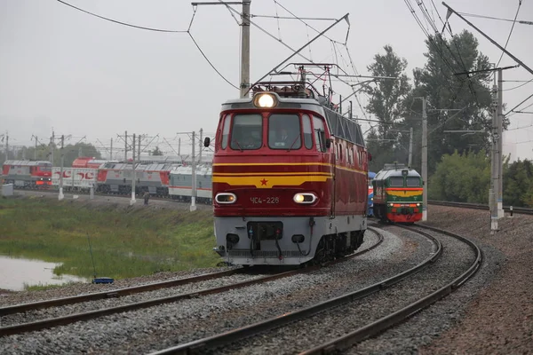 レトロなロシアの電気機関車 — ストック写真