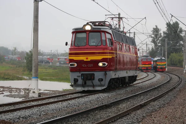 レトロなロシアの電気機関車 — ストック写真