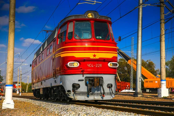 Locomotora Eléctrica Retro Rusa — Foto de Stock