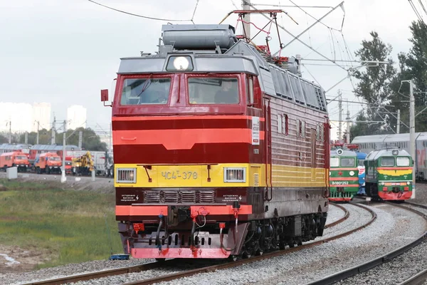 Retro Russische Elektrische Locomotief — Stockfoto