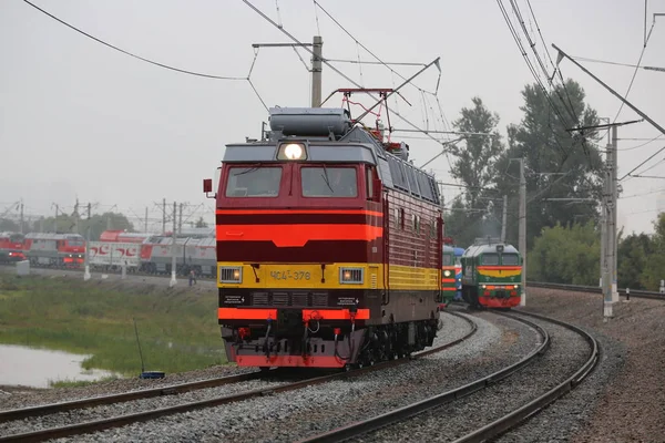 Retro orosz villamos mozdony — Stock Fotó