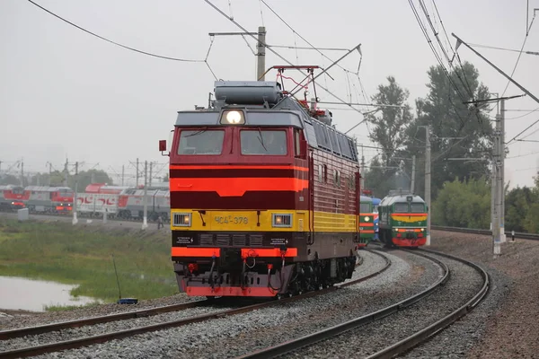 Locomotora Eléctrica Retro Rusa —  Fotos de Stock