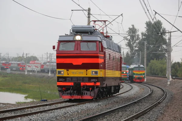 Locomotora Eléctrica Retro Rusa —  Fotos de Stock