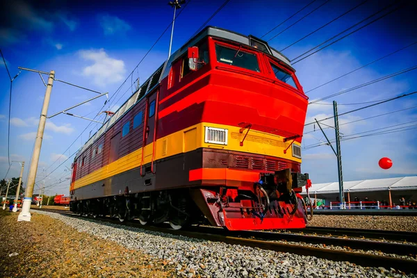 Locomotora Eléctrica Retro Rusa — Foto de Stock