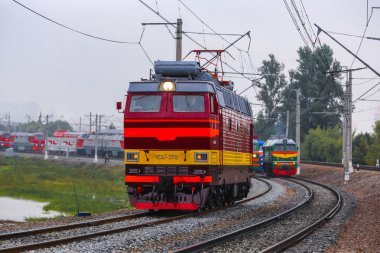 Retro Rus elektrikli lokomotif