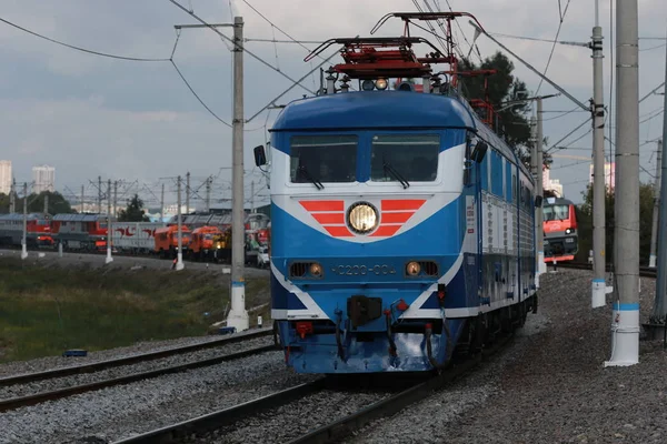 Locomotive Électrique Russe Rétro — Photo