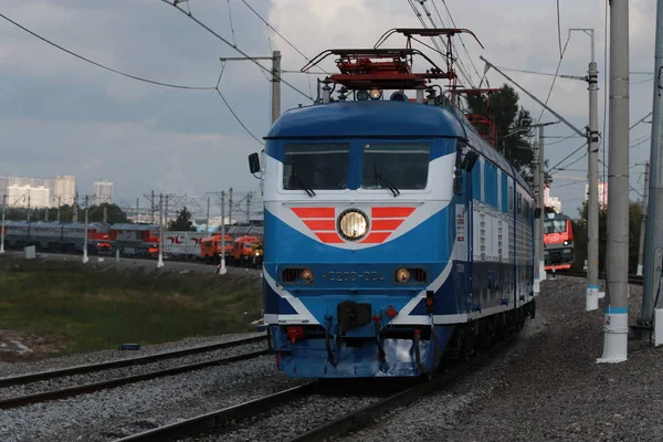 Locomotiva Elettrica Russa Retrò — Foto Stock