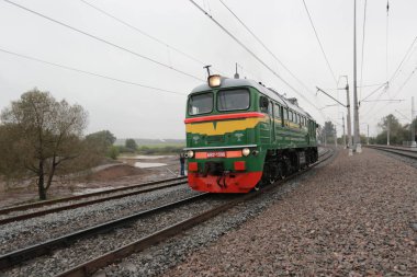 Retro Rus dizel lokomotifi