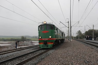 Retro Rus dizel lokomotifi