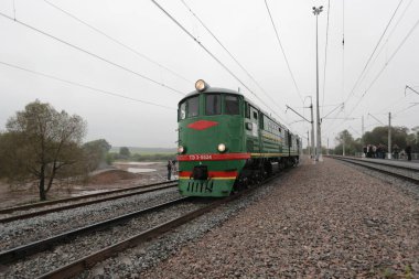 Retro Rus dizel lokomotifi