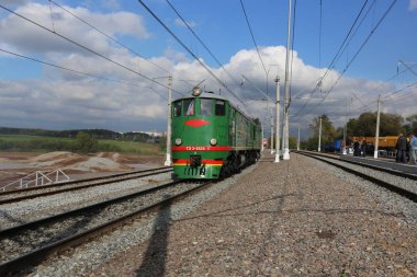 Retro Rus dizel lokomotifi