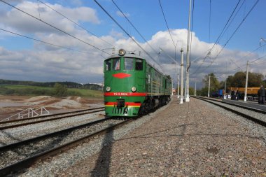 Retro Rus dizel lokomotifi