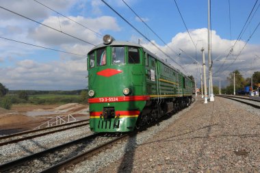 Retro Rus dizel lokomotifi