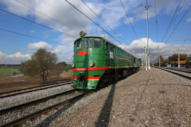 Retro Rus dizel lokomotifi