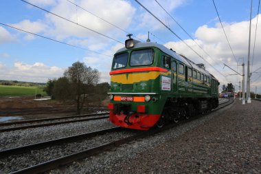 Retro Rus dizel lokomotifi