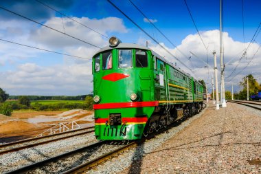 Retro Rus dizel lokomotifi