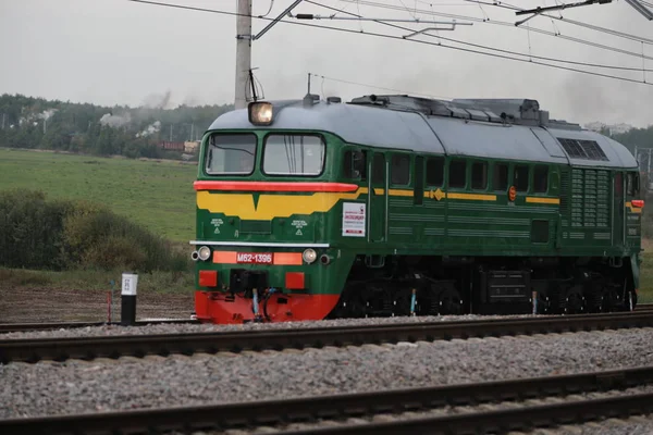 Locomotive Diesel Russe Rétro — Photo