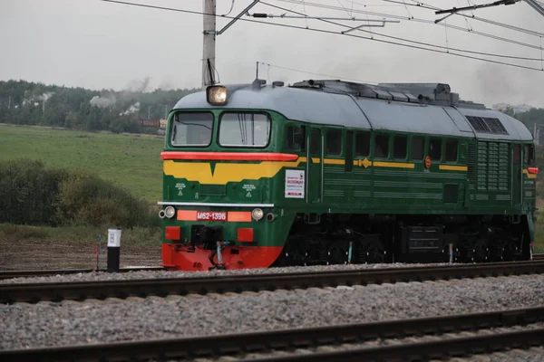 Locomotive Diesel Russe Rétro — Photo