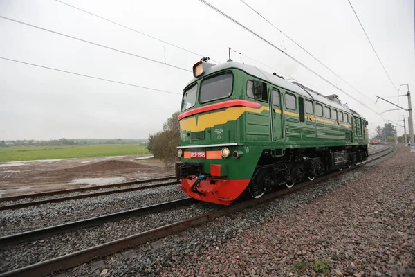 Retro Orosz Dízelmozdony — Stock Fotó
