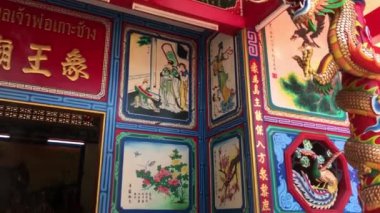 Ko Chang, Tayland-Nisan 12, 2018: adada Çinli Buddist Tapınağı