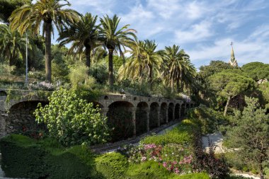 Parc Guel, Barselona, İspanya, Avusturya bahçelerinde