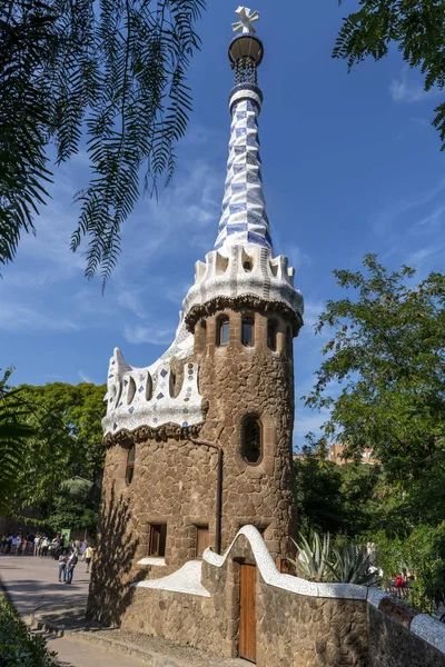 Barcelona Espanha Junho 2018 Pavilhão Porter Parque Guell Parque Maior — Fotografia de Stock