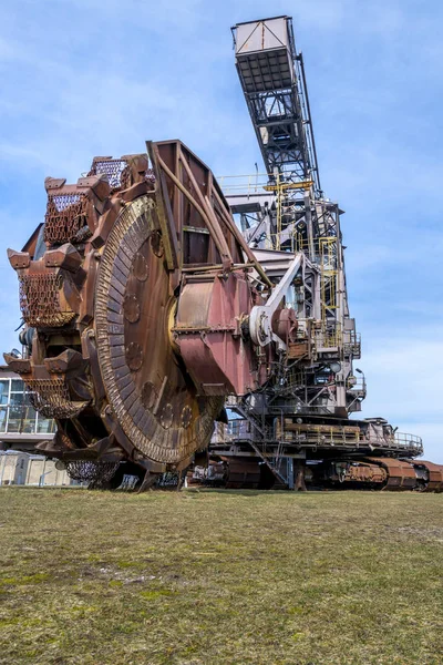 Гігантські Екскаватор Занедбаних Буре Вугілля Opencast Ferropolis Місто Заліза Stadt — стокове фото