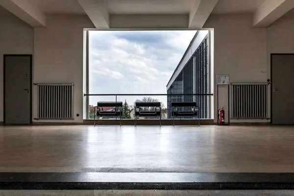 Dessau Duitsland Maart 2018 Het Iconische Gebouw Van Het Bauhaus — Stockfoto