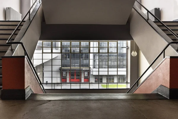 Dessau Allemagne Mars 2018 Bâtiment Emblématique École Art Bauhaus Conçu — Photo