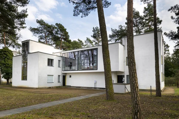 Dessau Németország 2018 Március Bauhaus Mester Ház 1925 Ben Építész — Stock Fotó