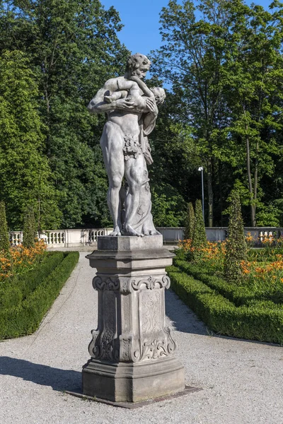 Varsóvia Polônia Julho 2018 Museu Palácio Fachada Wilanow Residência Real — Fotografia de Stock