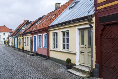 İsveççe kasaba Ystad, Skane ilçe iyi binalar.