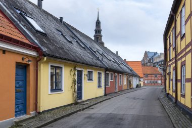 İsveççe kasaba Ystad, Skane ilçe iyi binalar.