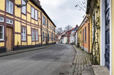 İsveççe kasaba Ystad, Skane ilçe iyi binalar.