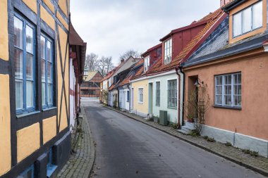 İsveççe kasaba Ystad, Skane ilçe iyi binalar.