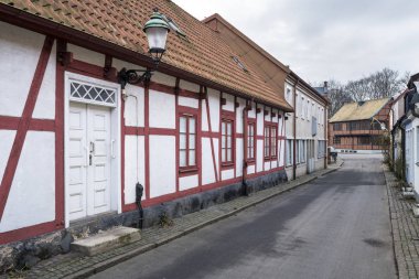 İsveççe kasaba Ystad, Skane ilçe iyi binalar.