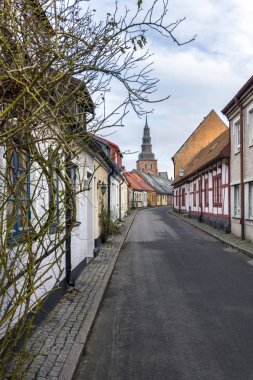 İsveççe kasaba Ystad, Skane ilçe iyi binalar.