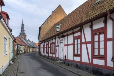 İsveççe kasaba Ystad, Skane ilçe iyi binalar.
