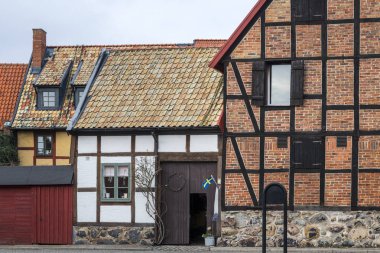 İsveççe kasaba Ystad, Skane ilçe iyi binalar.