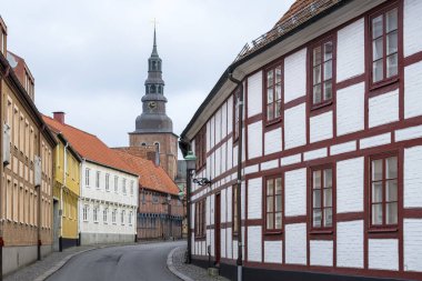 İsveççe kasaba Ystad, Skane ilçe iyi binalar.