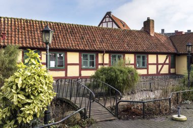 İsveççe kasaba Ystad, Skane ilçe iyi binalar.