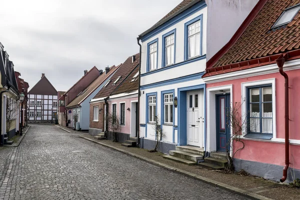 Straatbeeld Van Zweedse Stad Van Ystad Skane County — Stockfoto