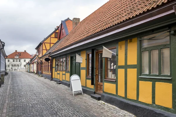 Straatbeeld Van Zweedse Stad Van Ystad Skane County — Stockfoto