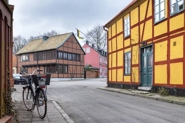 Gamla Arkitekturen Den Svenska Staden Ystad Skåne Län — Stockfoto