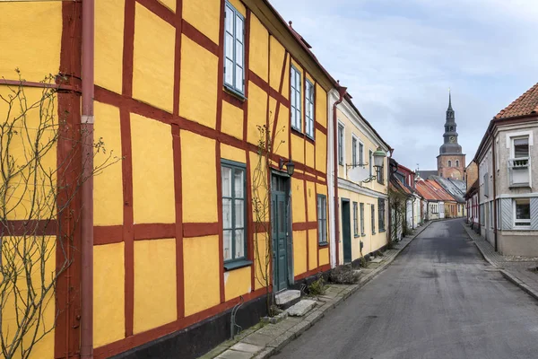 Gamla Arkitekturen Den Svenska Staden Ystad Skåne Län — Stockfoto