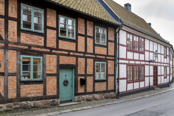 瑞典斯坎县 Ystad 镇的老建筑 — 图库照片