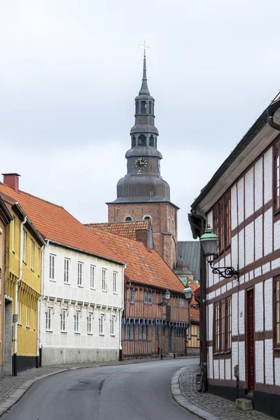 Vecchia Architettura Nella Città Svedese Ystad Contea Skane — Foto Stock