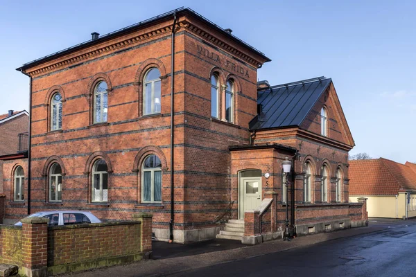 Gamla Arkitekturen Den Svenska Staden Ystad Skåne Län — Stockfoto