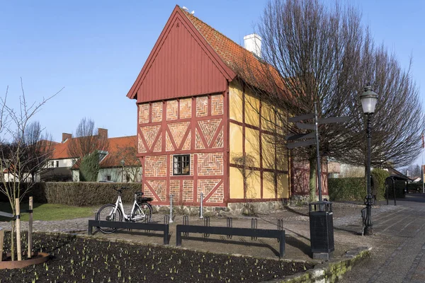 Altes Architektonisches Detail Der Schwedischen Stadt Ystad Skane County — Stockfoto